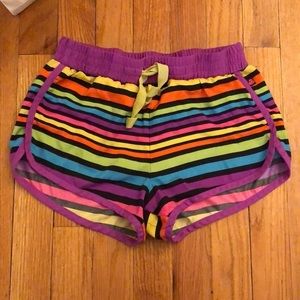 Little‎ Miss Matched Rainbow Shorts Size 10 🎇Used